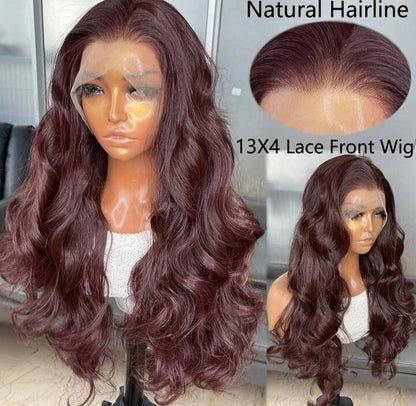 Long Body Wave Glueless Kanekalon Wig(human blend)
